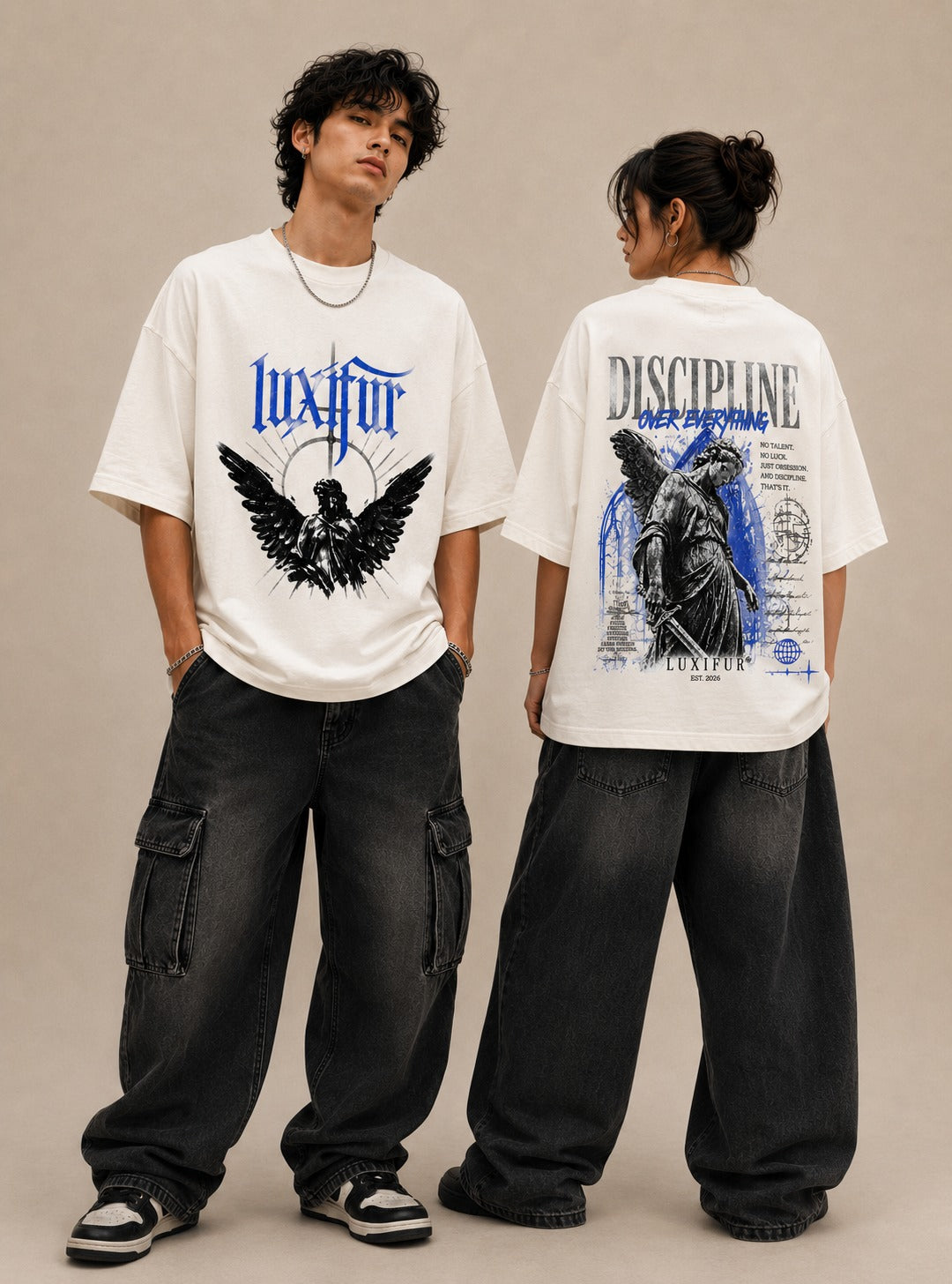 Luxifur - Discipline Over Everything Oversized T-Shirt