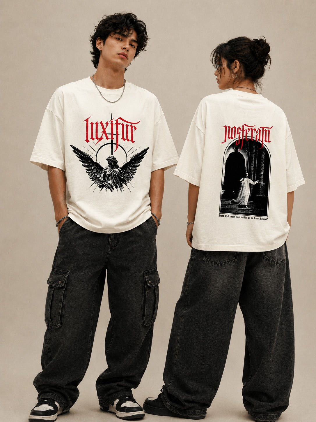 Luxifur - Does Evil come from Oversized T-Shirt