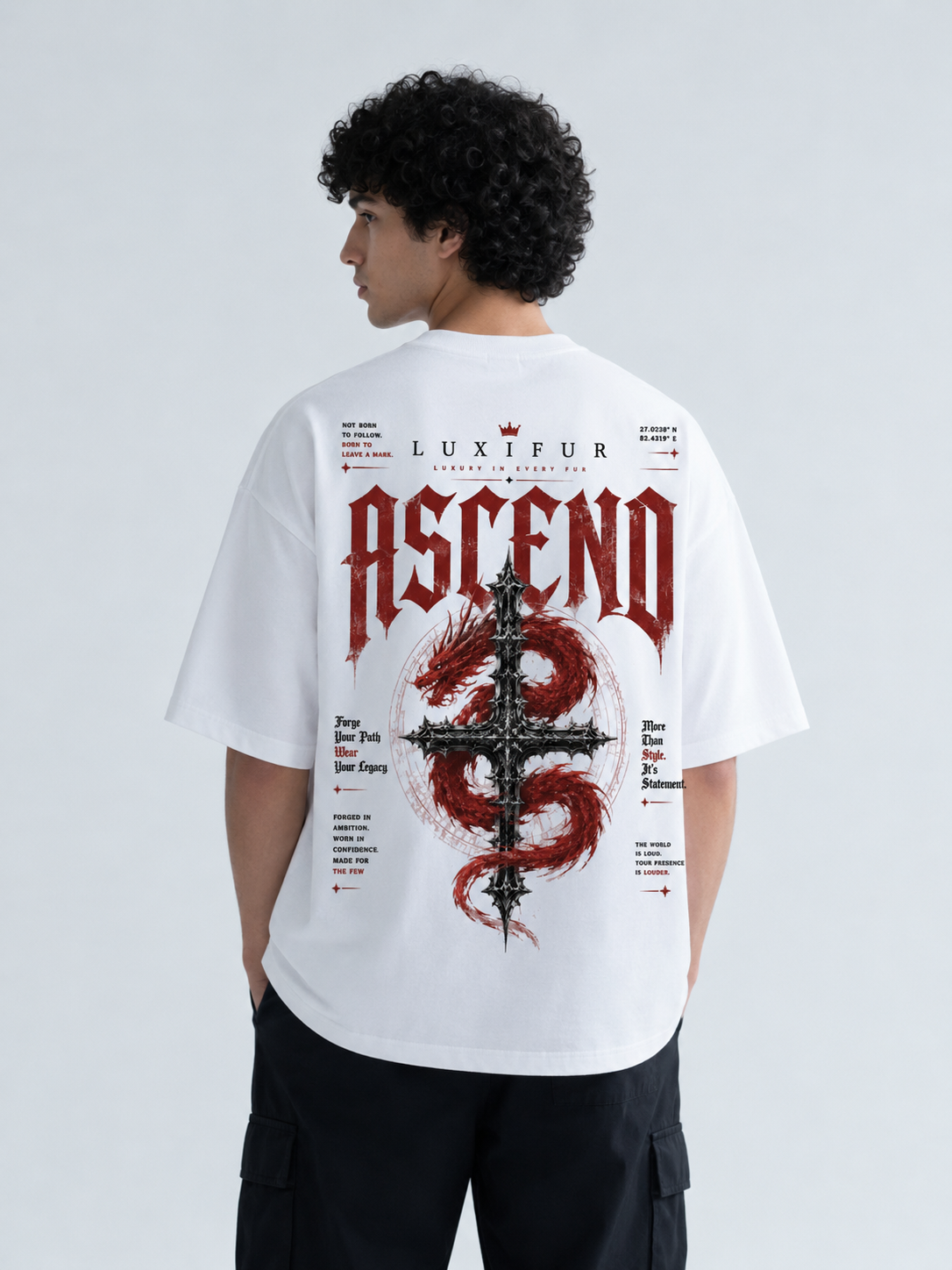 Ascend Dragon white back