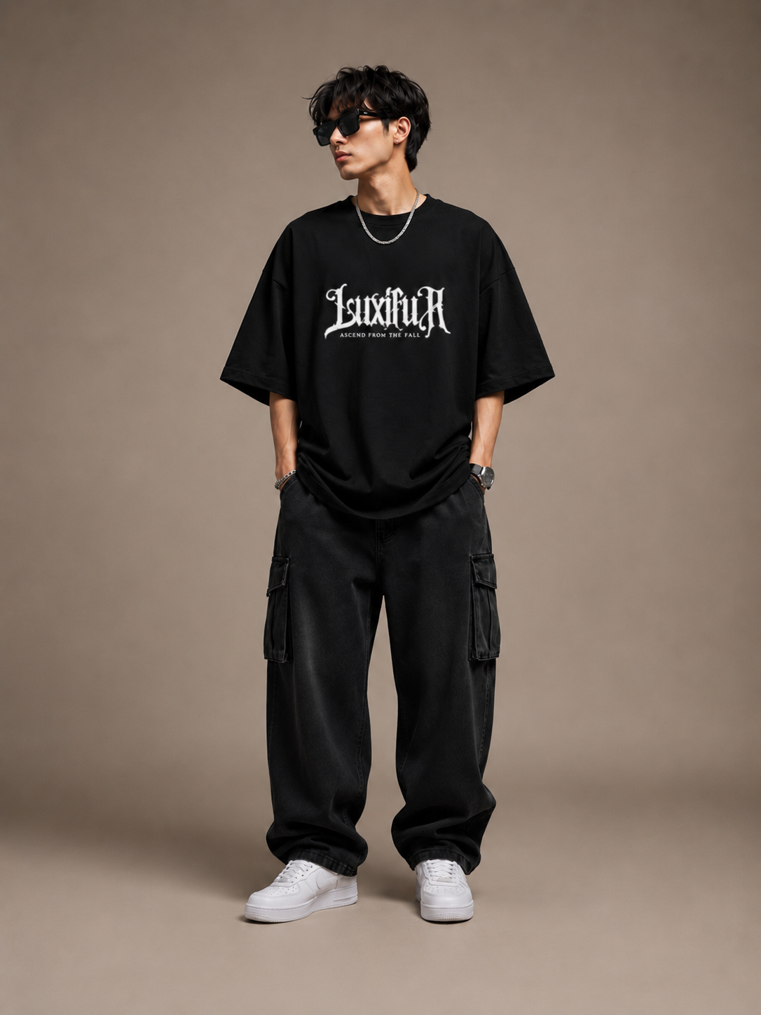 Luxifur – Tribal Premium Oversized T-Shirt