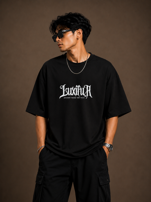 Always Falling for the Villains black t-shirt front