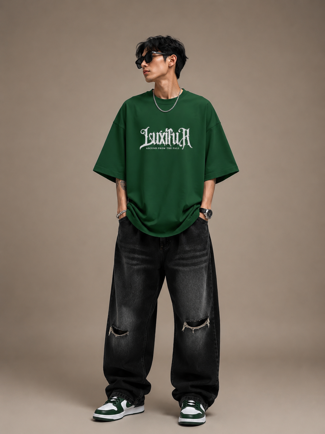 Luxifur – Tribal Premium Oversized T-Shirt