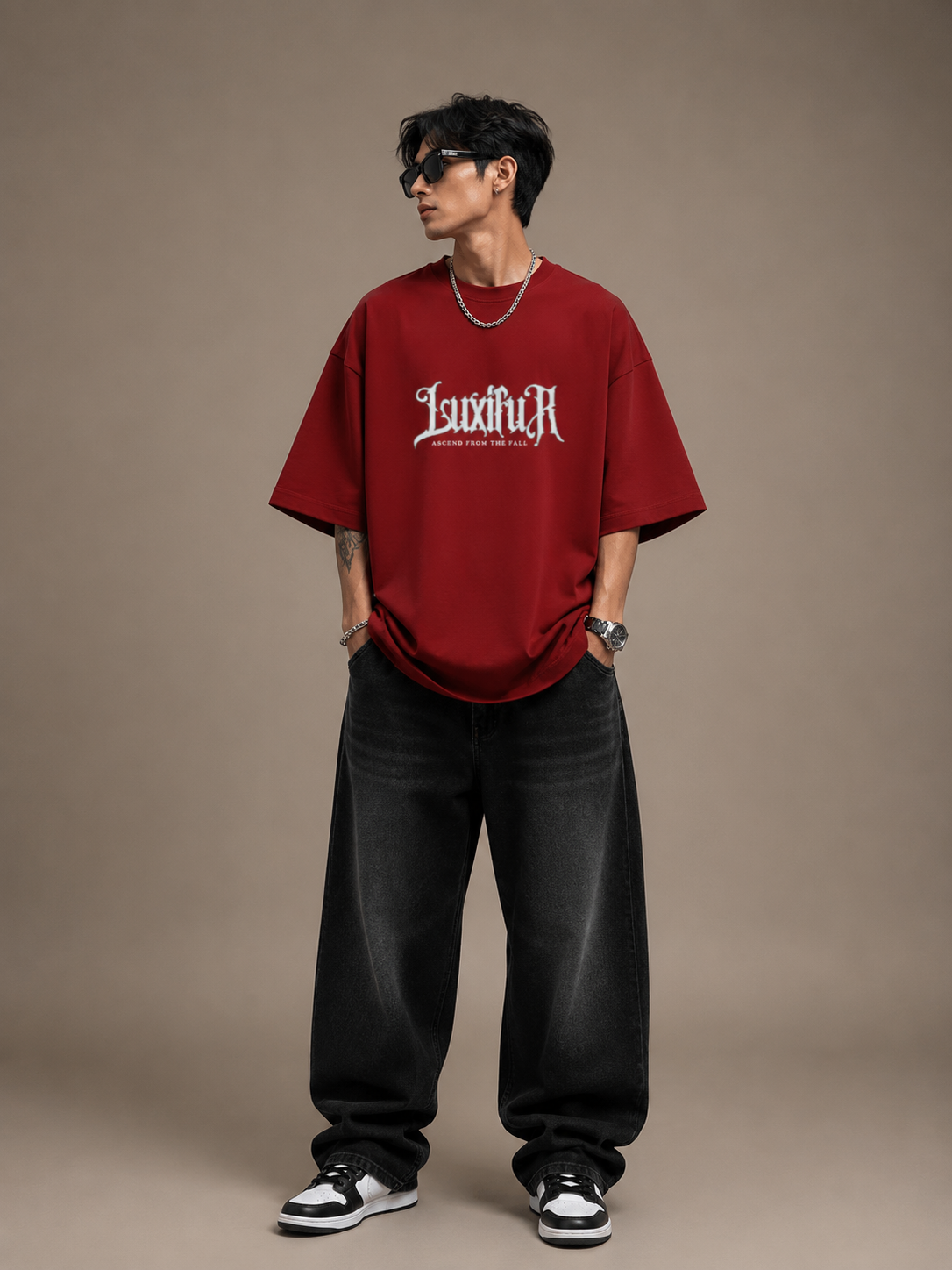 Luxifur – Tribal Premium Oversized T-Shirt