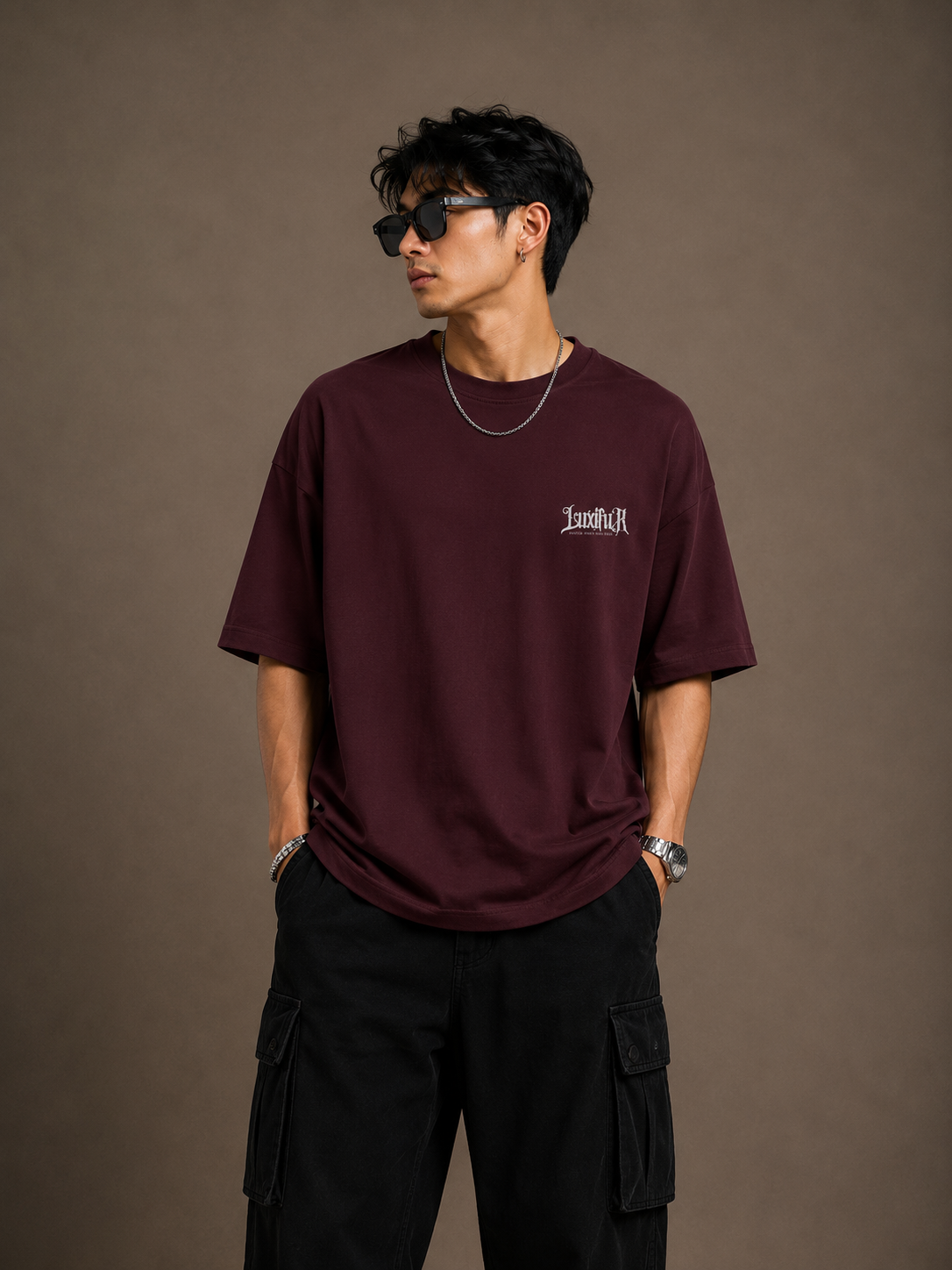fallen not forgotten maroon t-shirt front