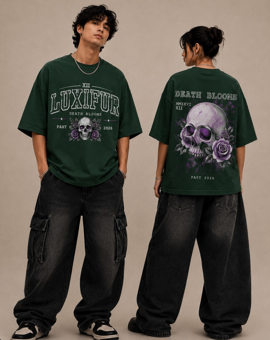 Luxifur - Death Blooms Oversized T-Shirt