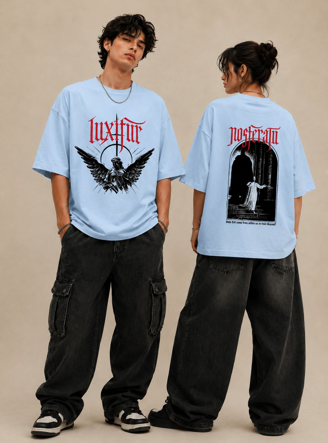 Luxifur - Does Evil come from Oversized T-Shirt