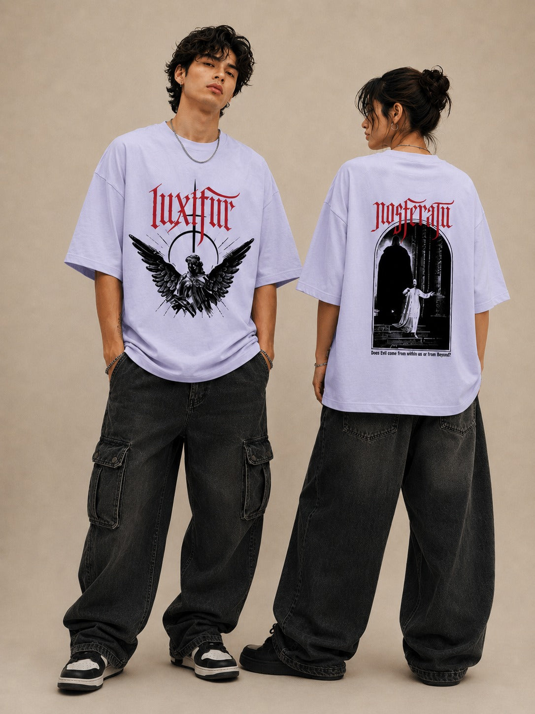 Luxifur - Does Evil come from Oversized T-Shirt
