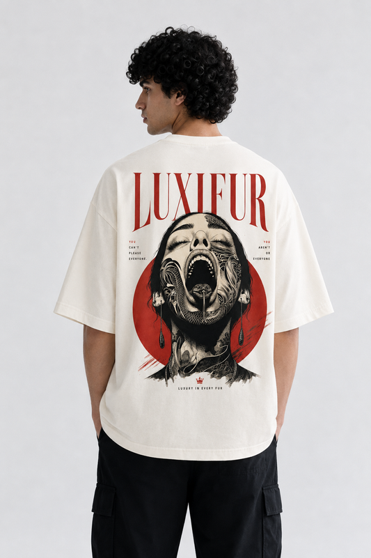 Luxifur - Crimson Muse Oversized T-Shirt