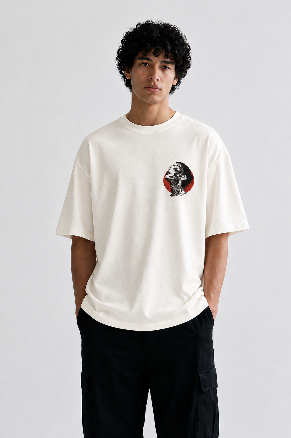 Luxifur - Crimson Muse Oversized T-Shirt